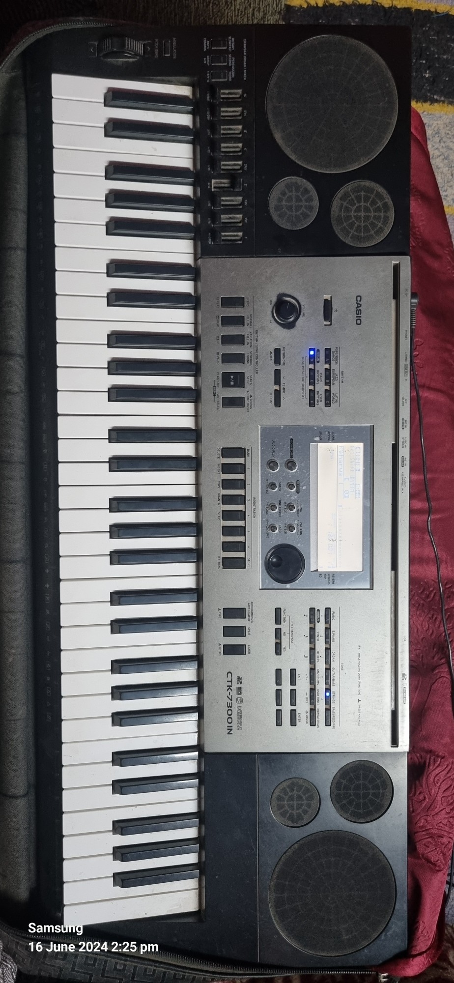 Buy Used Casio CTK7300IN Portable Keyboard In With Indian Instrument Tones Powerfull Sound Mic Input Instrument Input Mobile Audio Aux Input Online Bajaao Used Gear