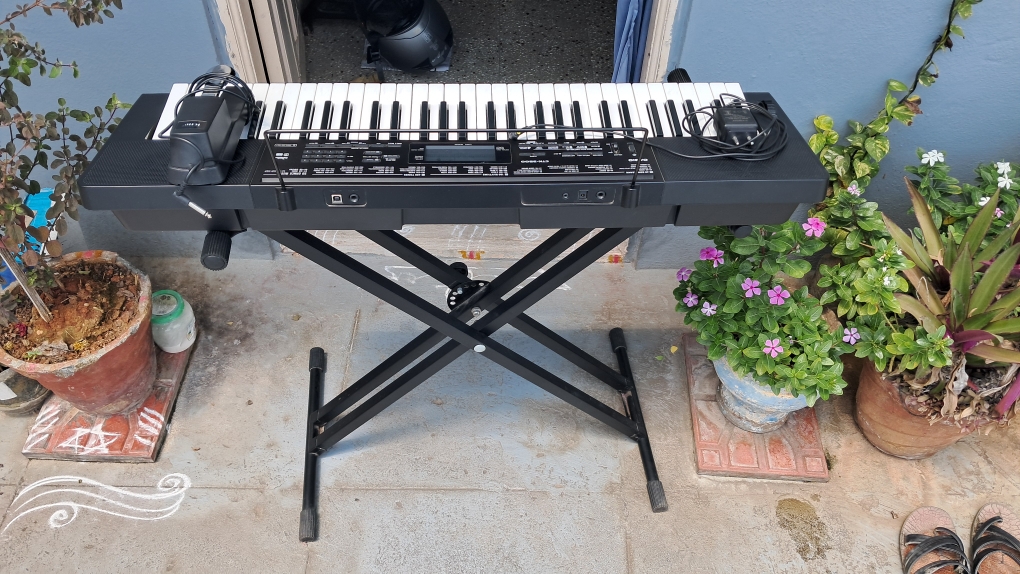 Buy Used Casio CTK 3500 Keyboard with Sustain Pedal Adapter Heavy Duty Stand Online Bajaao Used Gear