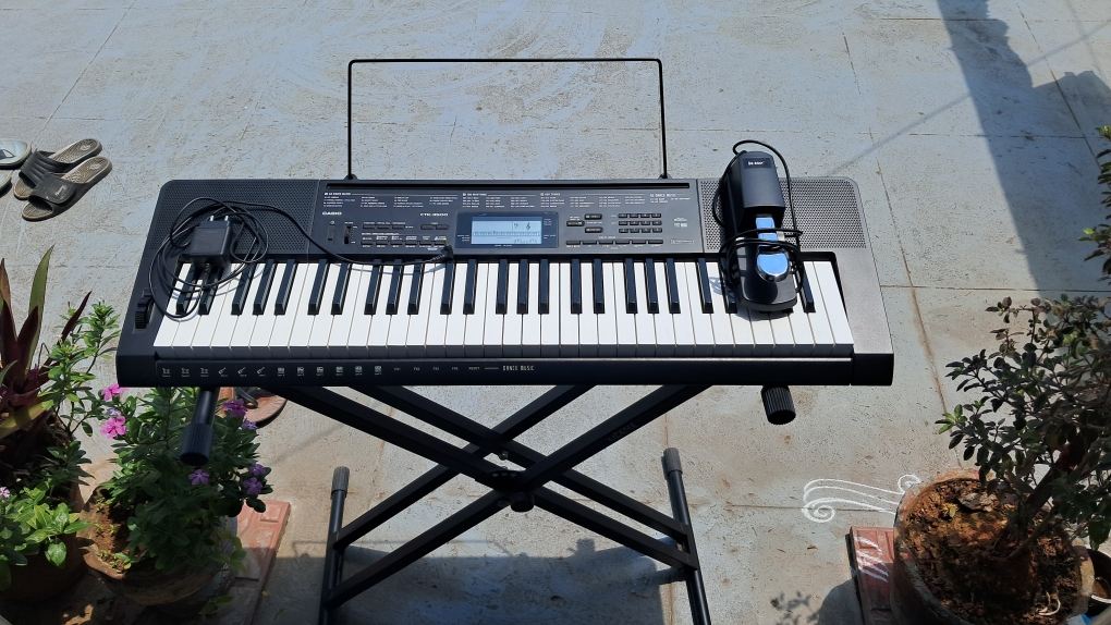 Buy Used Casio CTK 3500 Keyboard with Sustain Pedal Adapter Heavy Duty Stand Online Bajaao Used Gear